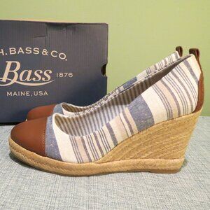 Bass Kaitlyn Blue/Multi Wedge 8M New in Box